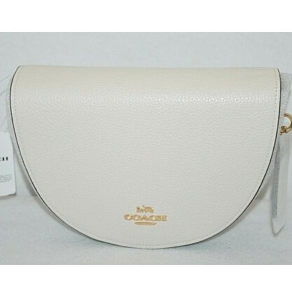 New Coach Ellen Crossbody Handbag Leather  White - Picture 2 of 9